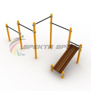 Купить Каскад турников со скамьей для пресса Воркаут SP WRK-12_76mm в Котовске 