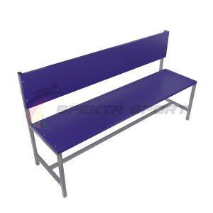 Купить Скамейка для раздевалок со спинкой (цельная) 2000 мм ЛДСП в Котовске 