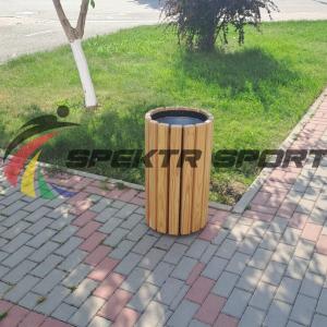 Купить Урна цилиндрическая в деревянной обрешетке лиственница в Котовске 