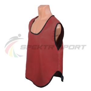 Купить Манишка футбольная односторонняя Spektr Sport красная, р.36-40 в Котовске 