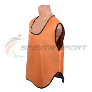 Купить Манишка футбольная односторонняя Spektr Sport оранжевая, р.36-40 в Котовске 