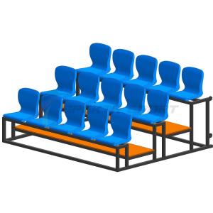 Купить Трибуна мобильная 3 ряда сиденья пластиковые на 15 мест в Котовске 