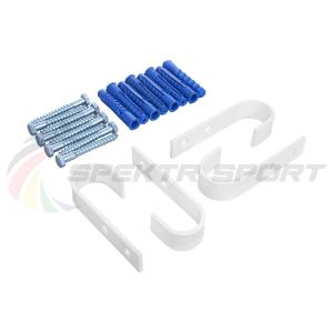 Купить Комплект настенного крепежа для турника 3 в 1 (2 в 1) крюки белые в Котовске 