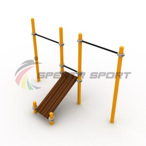 Купить Турники разновысотные Воркаут с лавочкой для пресса SP WRK-36_76mm в Котовске 